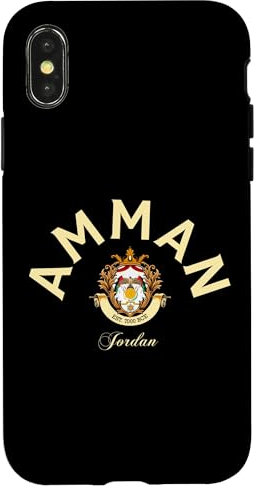 Amman Jordan Capital Jordanian Gift, Flag Of Jordan Case for iPhone X/XS