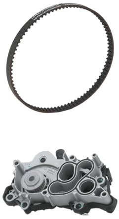 RIDEX 3096W0649 Wasserpumpe + Zahnriemensatz Zähnezahl: 87 10 mm mit Rohrleitung mit Dichtungen Kompatibel mit VW Golf 7 Schrägheck 5G1, BQ1, BE1, BE2 Polo Schrägheck 6R1, 6C1 Passat Variant 3G5, CB5
