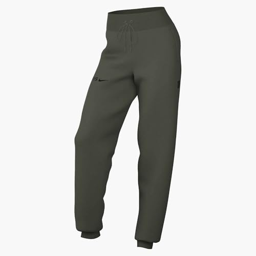 Paris Saint-Germain Phoenix Fleece Nike Fußballhose Mit Hoher Taille Und Übergröße Für Damen, Cargo Khaki/Black, HQ4938-325, S
