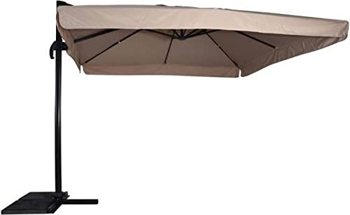 Ampelschirm Virgo taupe 3x3mtr