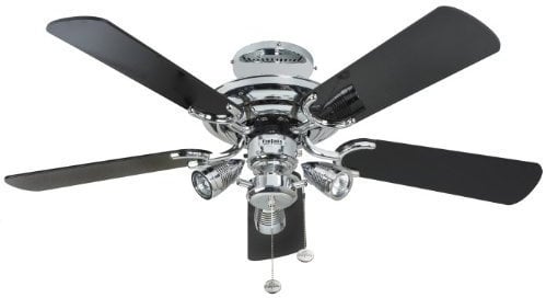 Fantasia Mayfair Ceiling Fan 42in Chrome With Light Kit