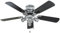 Fantasia Mayfair Ceiling Fan 42in Chrome With Light Kit