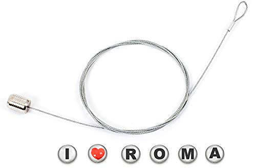 balvi Fotohalter Rom Farbe Silber Buchstaben für 6 Fotos, magnetische Buchstaben Rom Acryl/Edelstahl