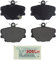 BOSCH BE1252 Scheibenbremsbelagsatz, halbmetallisch, kompatibel mit Select Smart Fortwo, vorne