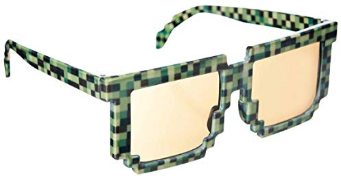 Fun Shades Pixilated Green Tinted