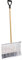 TERRE JARDIN - Pala de Nieve de Aluminio, Anchura XXL 50 cm, Altura 135 cm - Mango de Madera Grueso - Pala de Nieve, Herramienta para Quitar la Nieve en Invierno - Mango Macizo