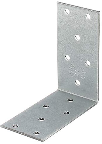 GAH-Alberts 866822 Équerre d'assemblage - acier, galvanisée Sendzimir, 80 x 80 x 40 mm / 50 pcs