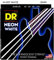 DR Strings - farbige Bass Saiten - white - 5-saiter, 045-125