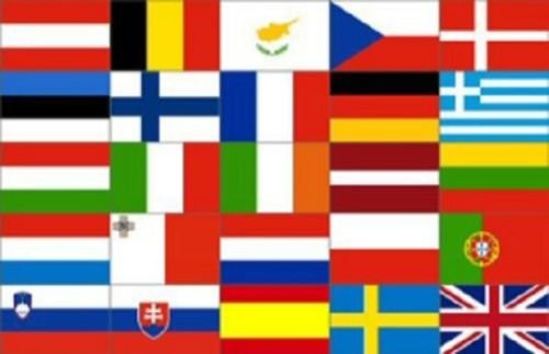 U24 Fahne Flagge Europa 25 Länder 60 x 90 cm