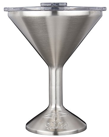 ORCA Tini 13oz Stainless Steel Martini Glass | Temperature Insulated Tumbler for Every Outdoor, Picnic, Poolside, Beach & Patio Party — Stainless Steel
