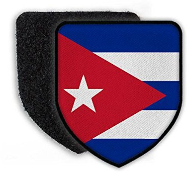 Copytec Patch Flagge von Kuba Wappen Flagge Landesflagge Fahne Landesfahne Cuba Aufnäher#21447