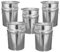 Lote de 5 Cubos metálico de Hierro Blanco con Tapa 12 L (5x23012)