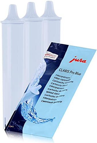 Jura Claris Pro Blue 71702 Wasserfilter Filterpatrone - Für Professional-Vollautomaten ohne I.W.S. (3er Pack)