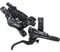 SHIMANO Deore XT BR-M8120/BL-M8100 XT 4 pot bled brake lever/post mount calliper, front right, M8120JLRXNA170