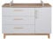 roba Wickelkommode mit Wickelansatz 'Caro' mit Soft-Close, 1 Tür, 3 Schubladen, Wickelhöhe 94 cm