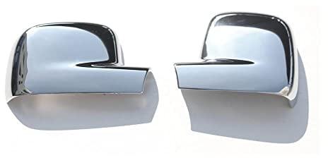 OMAC Spiegelkappen Spiegelabdeckung Leiste Kompatibel mit VW T5 Caravelle V 2003-2010 | 2 tlg Auto Rückspiegel Spiegelblenden Abdeckung aus Chrom ABS