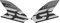Seiten-Aufkleber-Set, kompatibel mit BMW R 1200 GS 2013-2016 AD-R1200GS-STD-001 (Farbe: Schwarz)