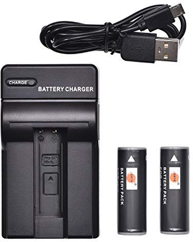 DSTE NB-9L Lot de 2 Batteries Li-ION et Chargeur Micro USB compatibles avec Canon PowerShot ELPH 510 520 530 HS PowerShot N N2 PowerShot SD4500 is IXUS 1000 1100 HS IXY 1 IXY 3 IXY 50S