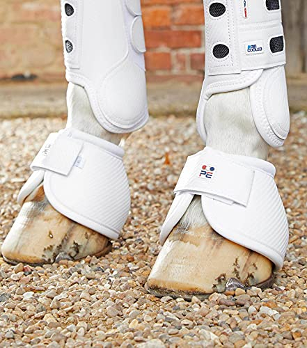 Premier Equine Hufglocken Carbon Tech Kevlar No-Turn Over Reach Boots White M