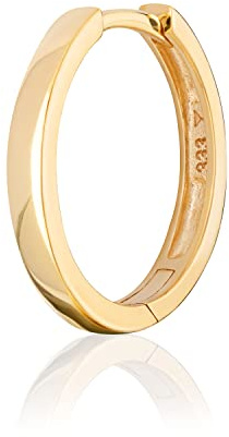 NKlaus Klappcreole 333 Gelbgold, vierkant 16mm, 1,8mm breit, 1 Stück