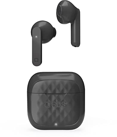 SBS TWS Air Free Wireless Kopfhörer Multifunktions-Touch-Steuerung,Ladestation,ideal Musik Anrufe bis zu 3,5 Stunden hintereinander,inklusive Ohrstöpsel,schwarz