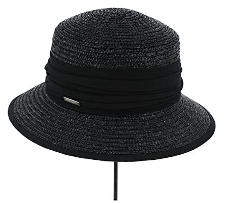 Traclet Chapeau Cloche Erza Paille Naturelle Noir Taille Unique