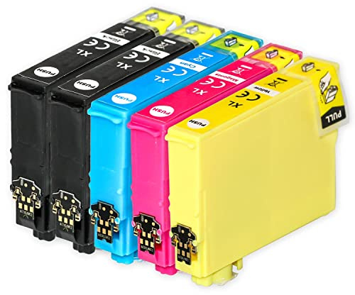 1 Go Inks Set of 4 + extra Black Ink Cartridges to replace Epson T2996+2991 (29XL Series) Compatible/non-OEM for Epson Expression Home Printers (5 Inks), Black, Cyan, Magenta, Yellow, High Capacity