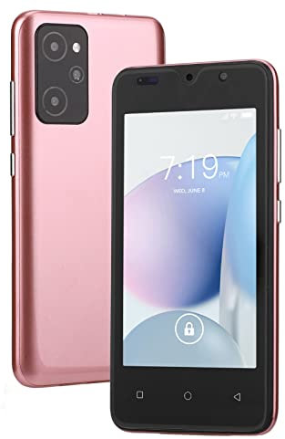 Vikye Smartphones Desbloqueados, Teléfonos Móviles Desbloqueados con Pantalla HD de 4,66 Pulgadas, 512 MB de RAM, 4 GB de ROM, Cámara de 2 MP Y 5 MP, 2200 MAh, Teléfono Desbloqueado con(Oro Rosa)