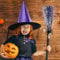 BESPORTBLE Halloween Witch Broomstick Costume: Kids Purple Witch Accessory For Girls Halloween Party Favors
