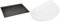 DE BUYER -8161.40 -plaque patissiere choc alu. 40x30cm & 4858.00N -raclette coupe pate ronde polyethylene Blanc