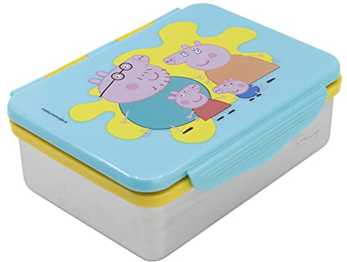 Stor WASSERDICHTE BROTDOSE AUS EDELSTAHL | ACERO INOXIDABLE XXX ML PEPPA PIG