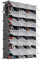 YIHATA Schuhregal für 72 Paar Schuhe Schuhschrank mit 3 x 12 Stufiger, Schmal, Staubdichter Kunststoff Schuhregale für Flur Schlafzimmer Eingang, mit Türen 30 x 40 x 30 cm pro Fach, Schwarz
