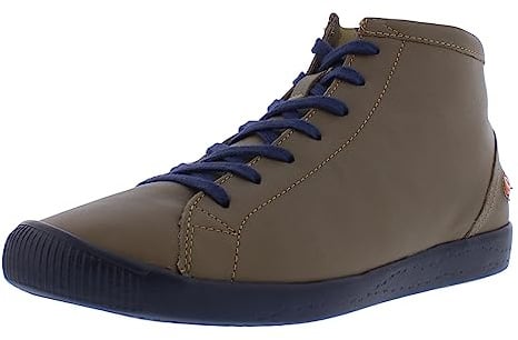 Softinos Damen Boots IBBI, Frauen,Schnürstiefel,lose Einlage,schnürboots,Kurzstiefel,schnürung,Winterstiefel,Braun (Sludge),41 EU / 7.5 UK