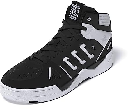 adidas Herren Midcity Mid Shoes Basketball-Schuhe, core Black/Cloud White/Crystal White, 40 2/3 EU