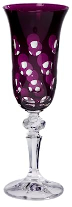 CRISTALICA Sektglas Laura Bubbles 150ml Lila