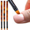 cobee Lot de 3 pinceaux de nettoyage pour nail art - Brosse à ongles - Pinceau de nettoyage pour ongles - Brosse à ongles - Outils de peinture pour le nettoyage (rond, incliné, plat)