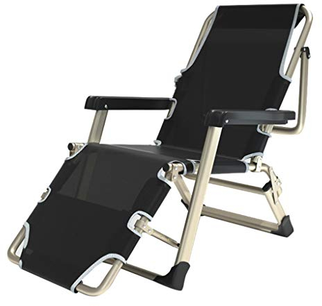 Zero Gravity Lounge Chair, übergroße Gartenliegen und Liegestühle im Lager |Robuste, klappbare Gartenstühle aus Metall mit Fußhocker |Terrassen-Liegestühle für den Außenbereich für Strandcamping,