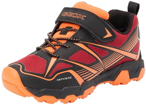 Geox Jungen J Magnetar Boy B ABX Sneaker, Rot, 29 EU