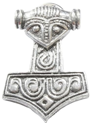 Thors Hammer Lapel Pin Badge In Velvet Pouch Or Gift Box With Free Engraving 726