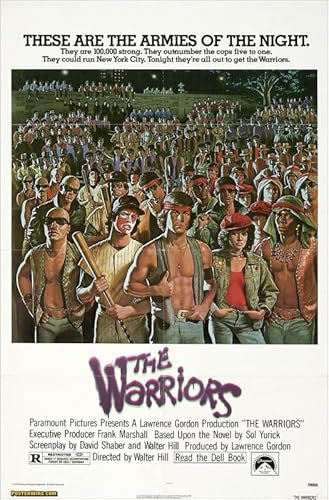 The Warriors Poster, A4, Wandkunst, Heimdekoration, Filmposter, Leinwand, Film, Kino, Retro, Vintage, Kult, klassisch, Nostargic, Saga, moderner Nachdruck, wir drucken jedes Poster für Sie, randlos,