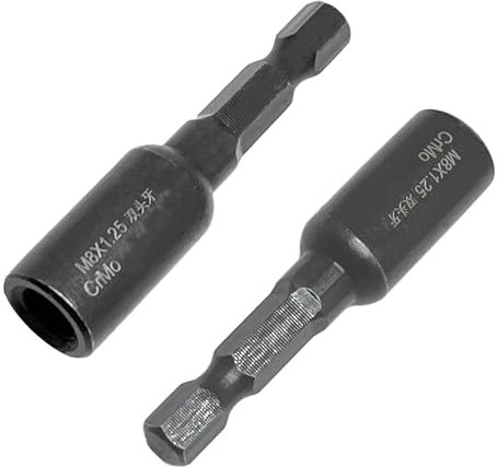 2 Pcs Double Headed Hanger Bolt Drivers for Woodworking,Female Thread(1/4in(6.35mm) Drive,M8x1.25mm)