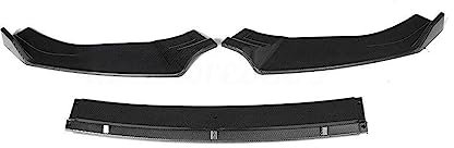 GXSAI Frontlippe Frontspoiler Für Golf MK7 MK7.5 Für GTI R Für GTD 2014-2019 3 Stücke Auto Frontschürze Lip Spoiler Stoßschutzfolie(Carbon Fiber)