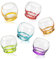 Crystalex Lustige, bunte Schnapsgläser/Likörgläser/Shot-Gläser, die kippeligen Spaßmacher Set mit 6 Gläsern (6 x 60ml)