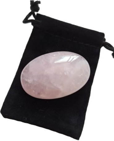 Pierre Quartz Rose Lithothérapie 4,5 x 3 cm - Pierre Naturelle Bien-être, Énergie Positive, Apaisement et Amour de soi et des autres