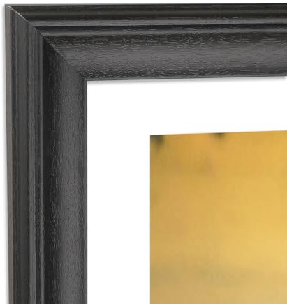 XYFBYSH Cornice panoramica 51 x 51 cm, in legno massello nero, in grado di visualizzare foto in due dimensioni: 46 x 46 cm e 51 x 51 cm, cornice per poster 46 x 46 cm, cornice per foto di gruppo