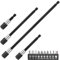 14 Pezzi Prolunga Avvitatore, Asta Prolunga in Acciaio Legato 60/100/150/300 mm, Supporto per Punta da 1/4, Trapano Magnetico con Impugnatura Esagonale, Esta di Prolunga per Avvitatore (nero)