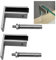 KMERCE Glashalter edelstahl 304–Glasklemme- Zaun aus Glas – Befestigung für Glaszaun, Treppengeländer – Geländer aus Glas für Balkon, Garten, Terrasse (90° gegen die Wand – Edelstahl) für 10-13mm Glas