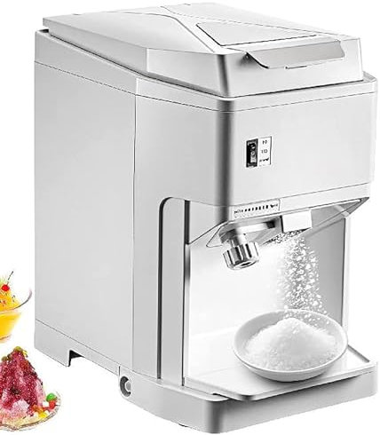 Tritaghiaccio elettrico rasato – 1450 r/m Macchina per ghiaccio tritato per coni di neve, contiene 2,3 kg, perfetto per gelati, cocktail, succhi di frutta freddi, frullati