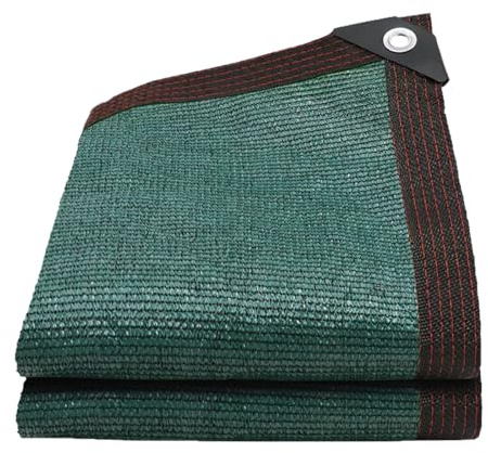 Red antihojas para Piscinas,Protección Solar y protección UV,Lona sin Perforaciones Adecuada para Balcones,Jardines,Ink Green,4×5m/13.12×16.4ft