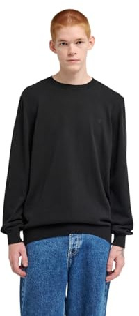 Element Icon Embroidery - Crew Neck Jumper - Men - Black.